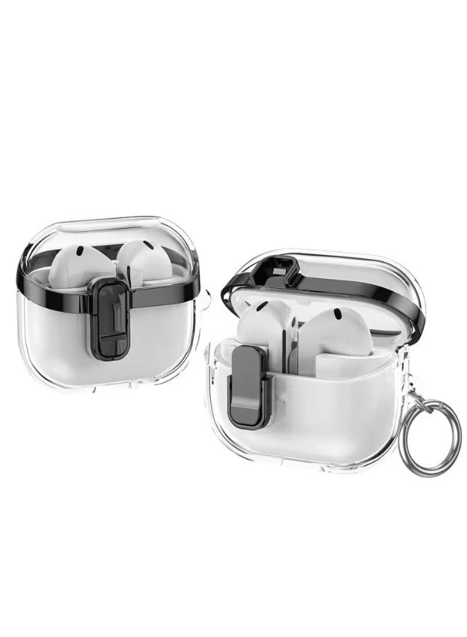 Fekra Compatible with Samsung Galaxy Buds 3 Pro/Buds 3 Case Full-Body Shockproof (Secure Lock) Galaxy Buds 3 & Galaxy Buds 3 Pro (2024) with Carabiner - Image 1